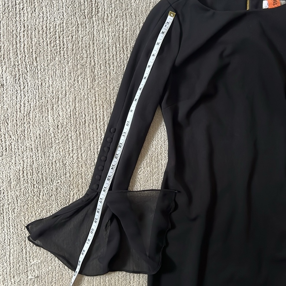 Calvin Klein Elegant Black Long-Sleeve Dress | Size 6-8 - Picture 11 of 11